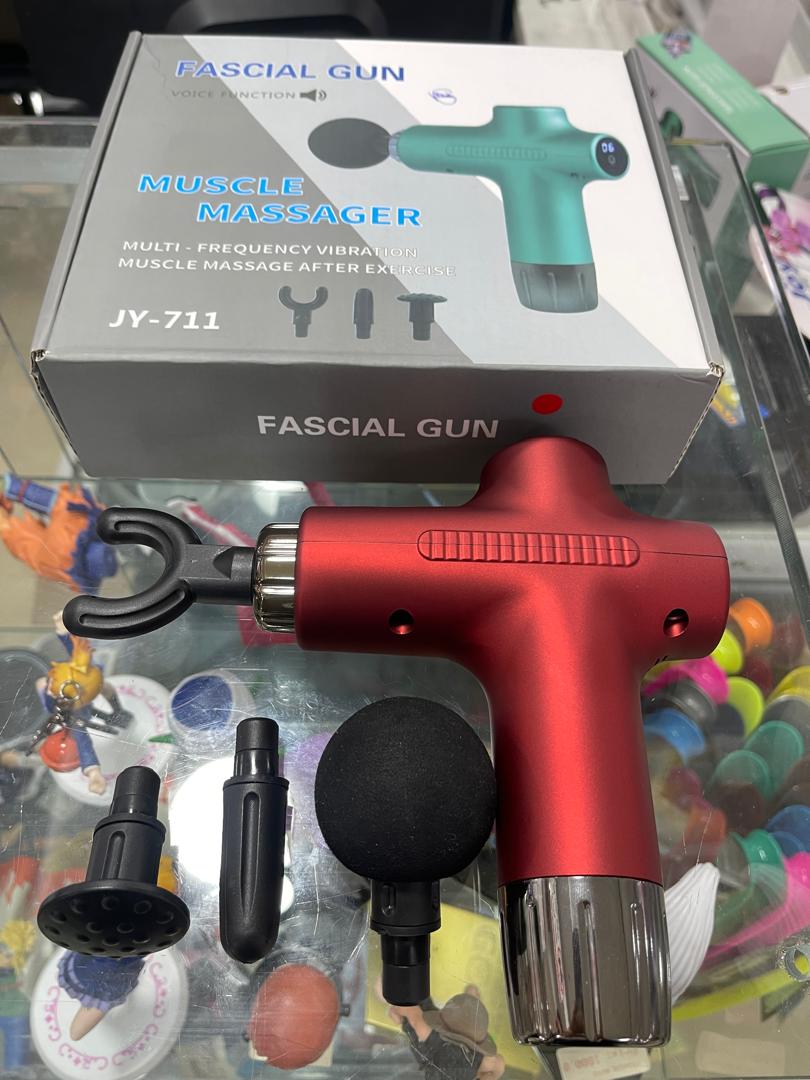Pistolet de Massage JY-711 "Ultra Performance" – Rouge Métallisé